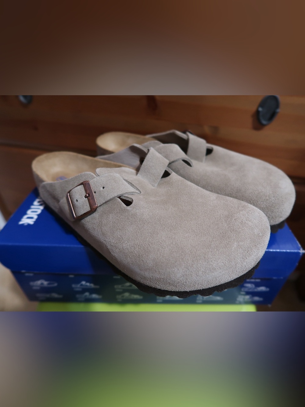 Birkenstock Taupe Clogs